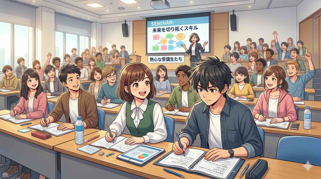 SHIFT AIのセミナーを受けての印象を語る男性