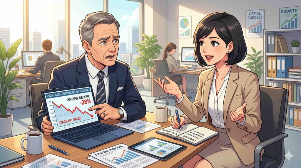 SHIFT AIで稼げない時の対処法を学ぶ男性