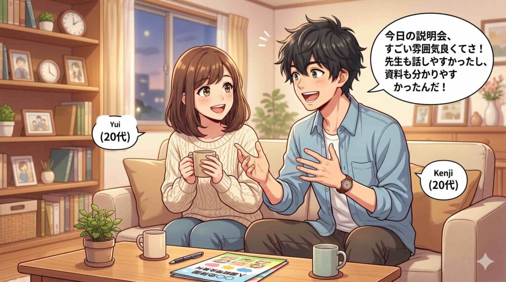 無料説明会で感じたライフシフトラボの雰囲気を語る男性