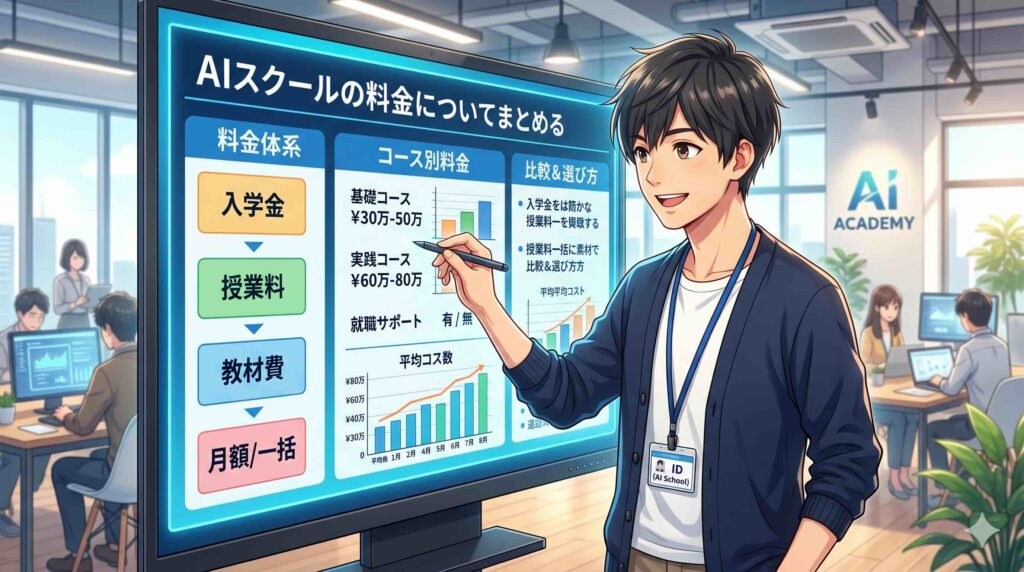 ライフシフトラボの料金についてまとめる男性