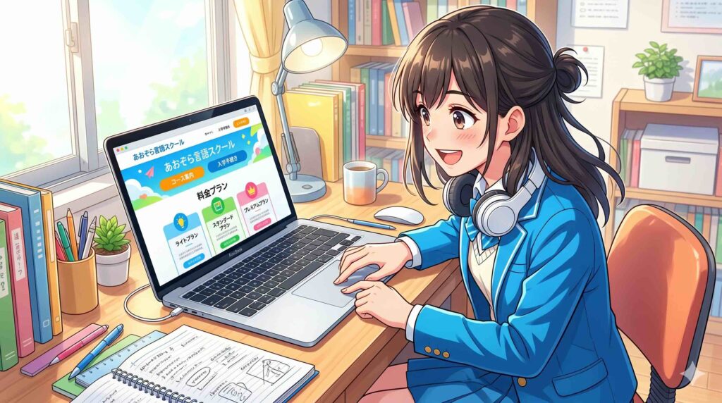 デジハク生成AIスクールの料金を調べる学生