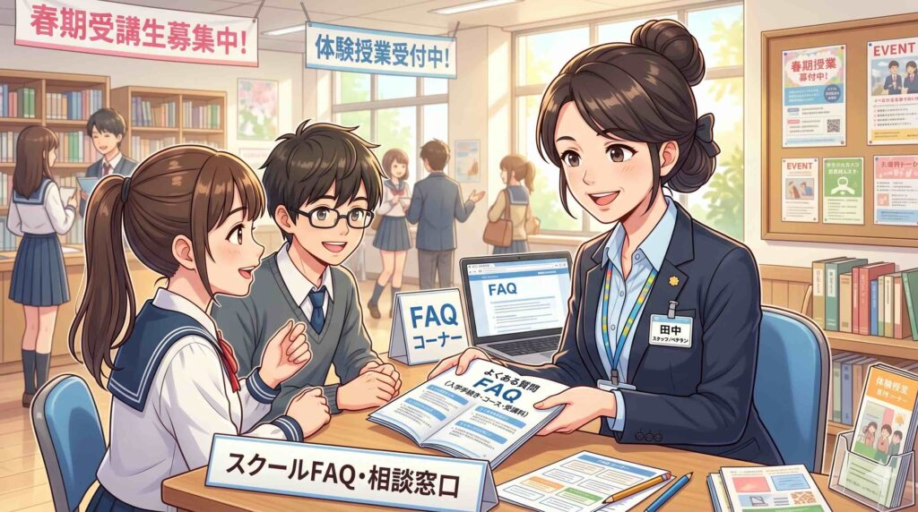 デジハク生成AIの料金FAQに答える女性