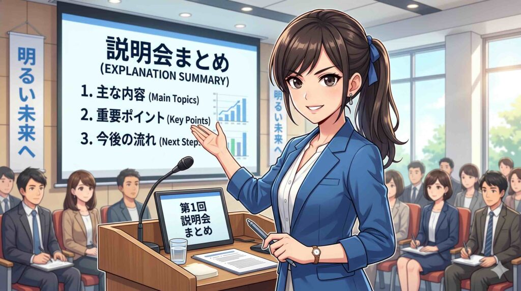 デジハク生成AI無料説明会をまとめる女性