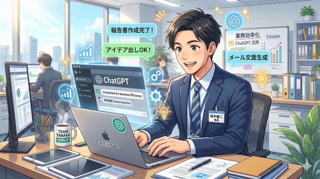 業務効率向上が学べるおすすめコースを受講する係長