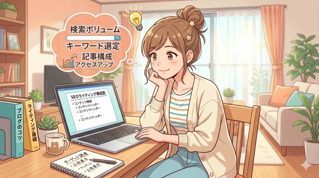 ChatGPTを使ったSEOライティングが学べるおすすめコースをする女性