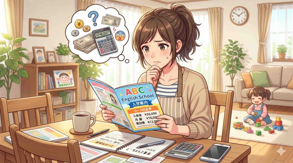 AIスキルアカデミーの料金を調べる女性