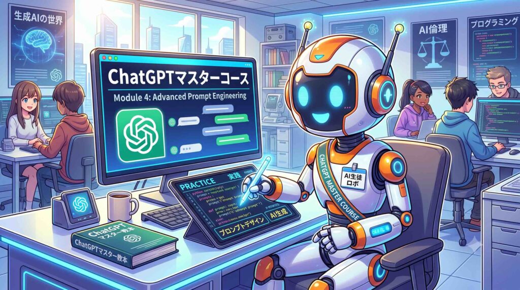 ChatGPT マスターコースを受講しているAI