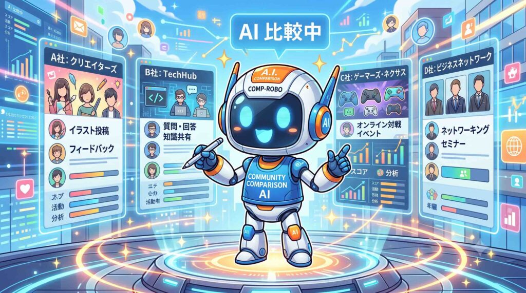 他社でもコミニュティはあるのか調べるAI