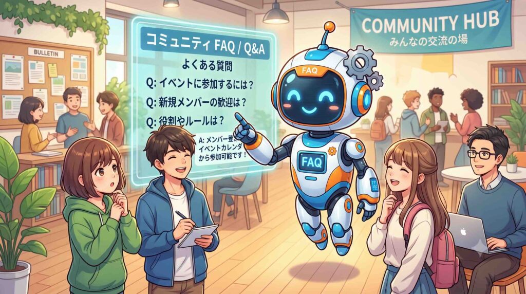 コミュニティのよくある質問に回答するAI