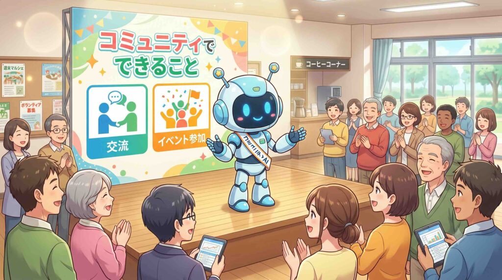 コミュニティでできることを語るAI