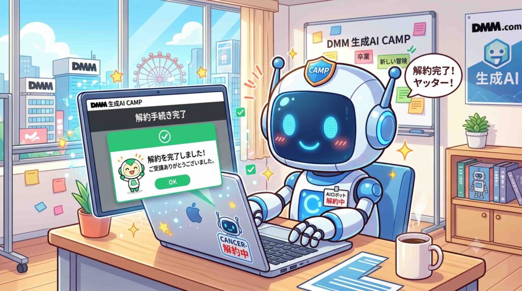 DMM生成AI CAMPの解約をするAI