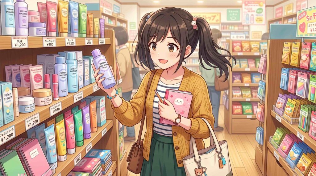 色々見比べる女性