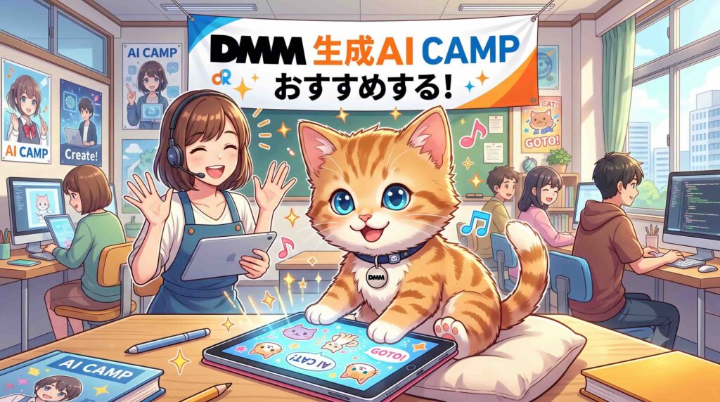 DMM 生成AI CAMPはおすすめする子猫