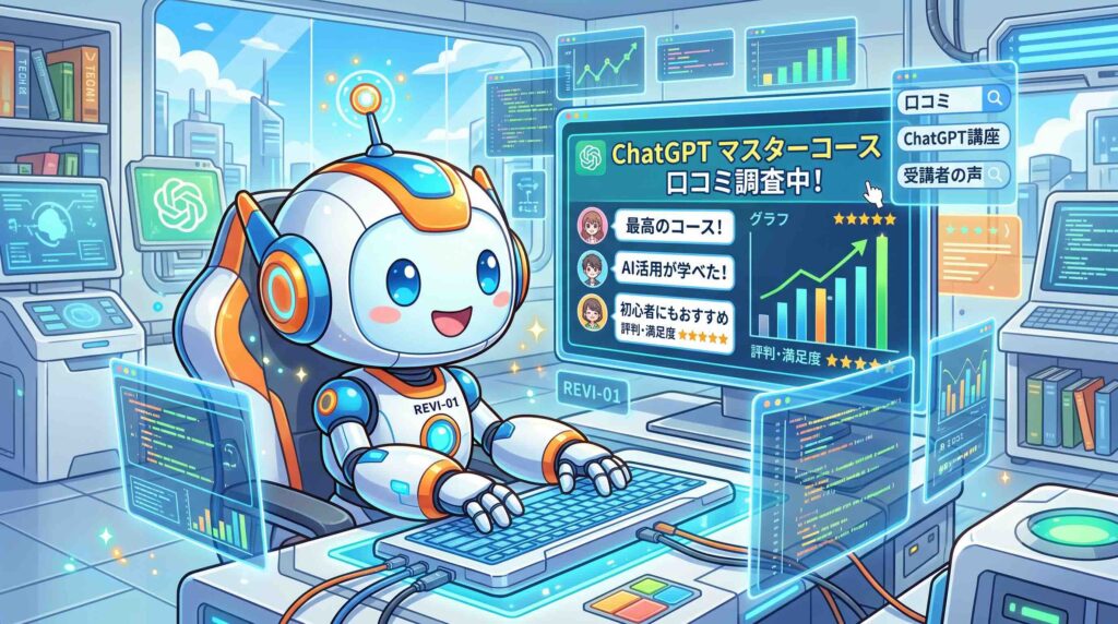 ChatGPT マスターコースの口コミを調べるAI