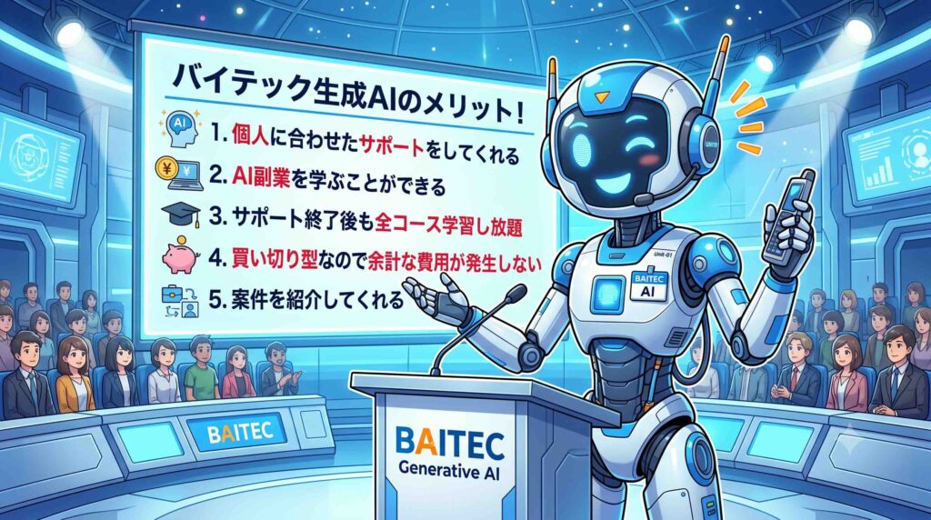 バイテック生成AIのメリットを語るAI