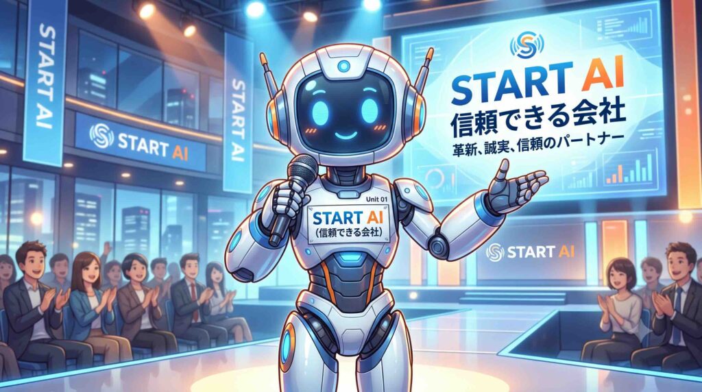 スタートAIは信頼できる会社だと語るAI