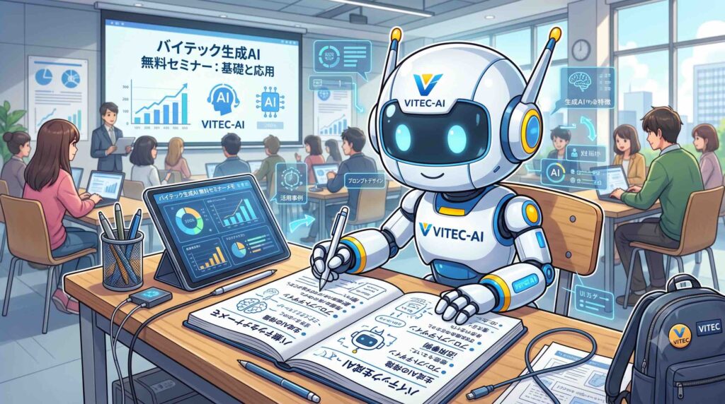 バイテック生成AIの無料セミナーで得られた情報をノートにまとめるAI