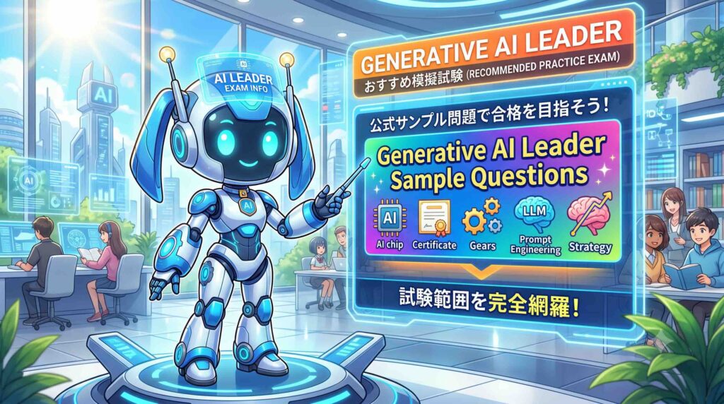 Generative AI Leaderにおすすめな模擬試験を紹介するAI