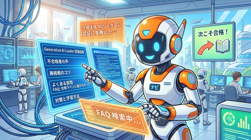 Generative AI Leaderに落ちたに関するFAQを探すAI