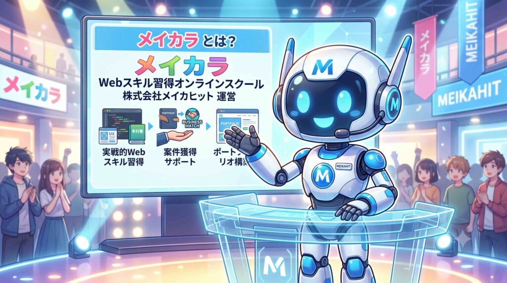 メイカラについて説明するAI