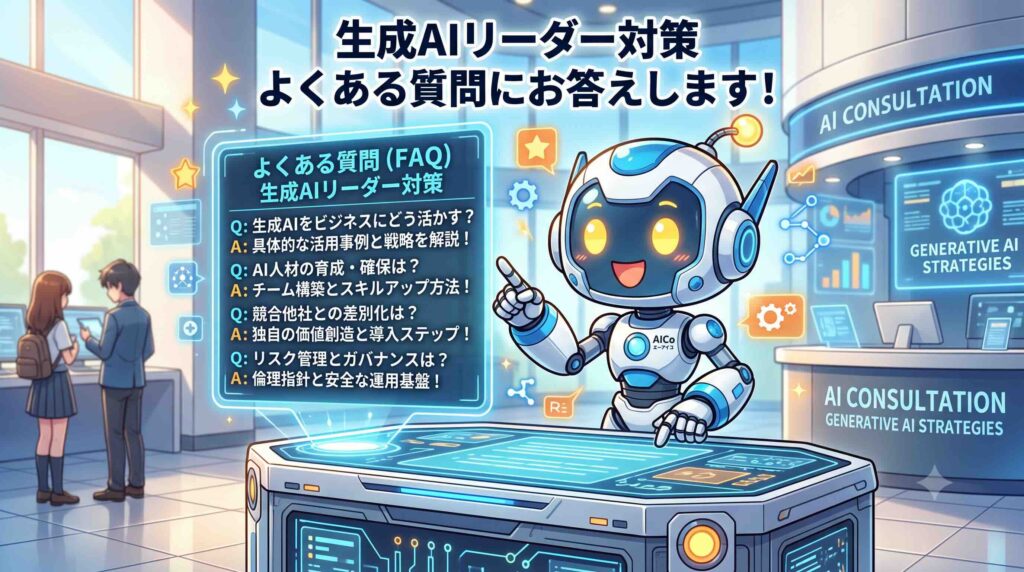 Generative AI Leader対策に関するよくある質問に答えるAI